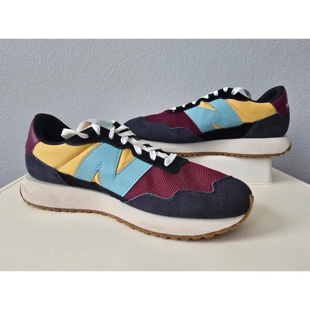New Balance 237 Sneakers Men 9.5 Colorblock Retro Running Shoes Streetwear